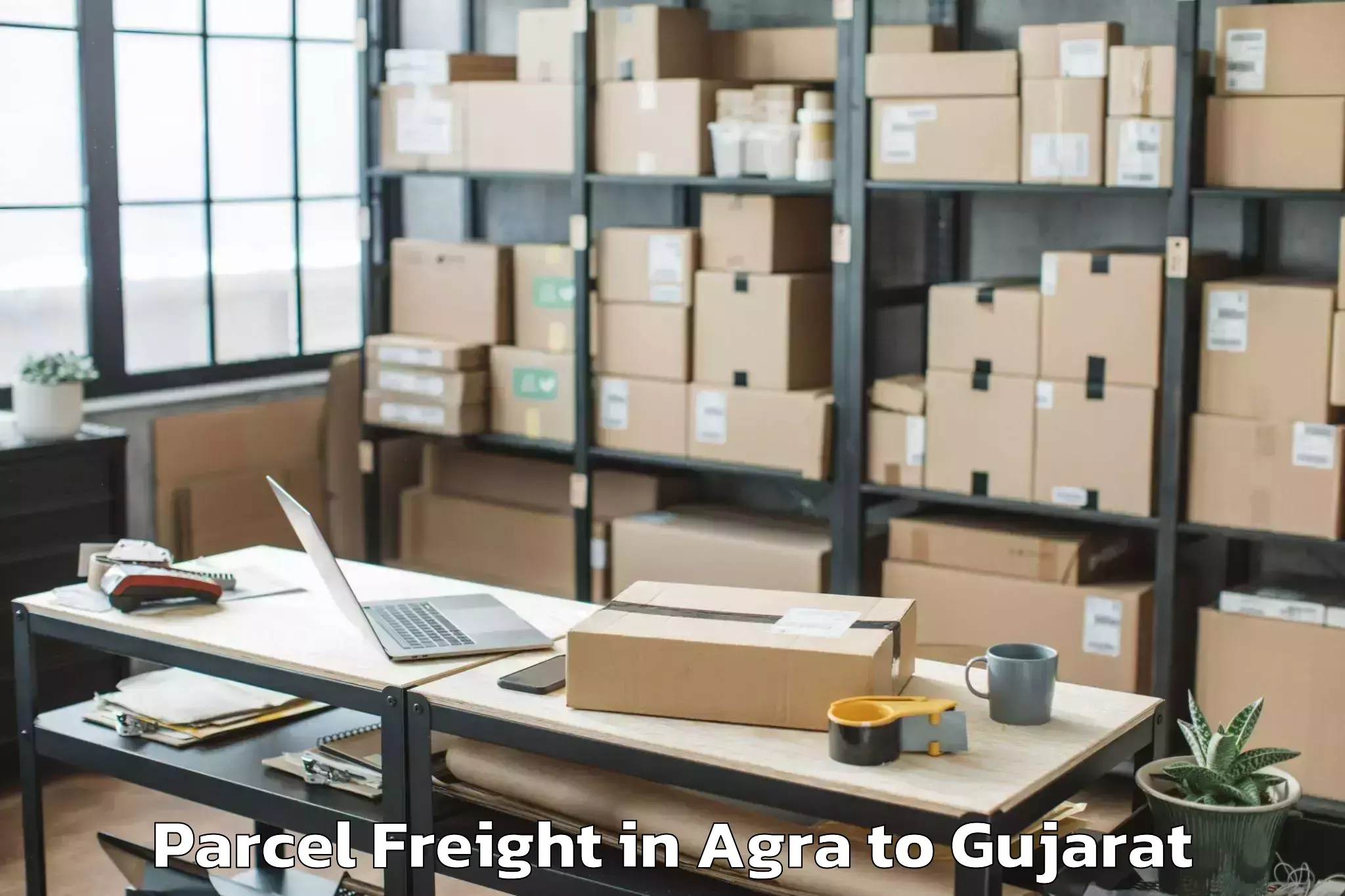 Easy Agra to Rajula Parcel Freight Booking